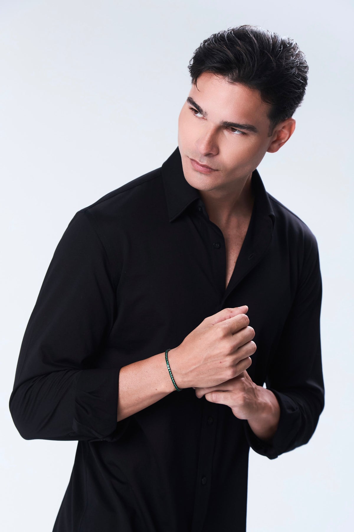 Tennis Bracelet Black Smeraldo