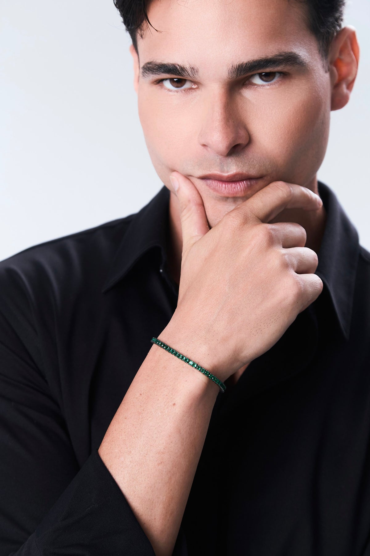 Tennis Bracelet Black Smeraldo
