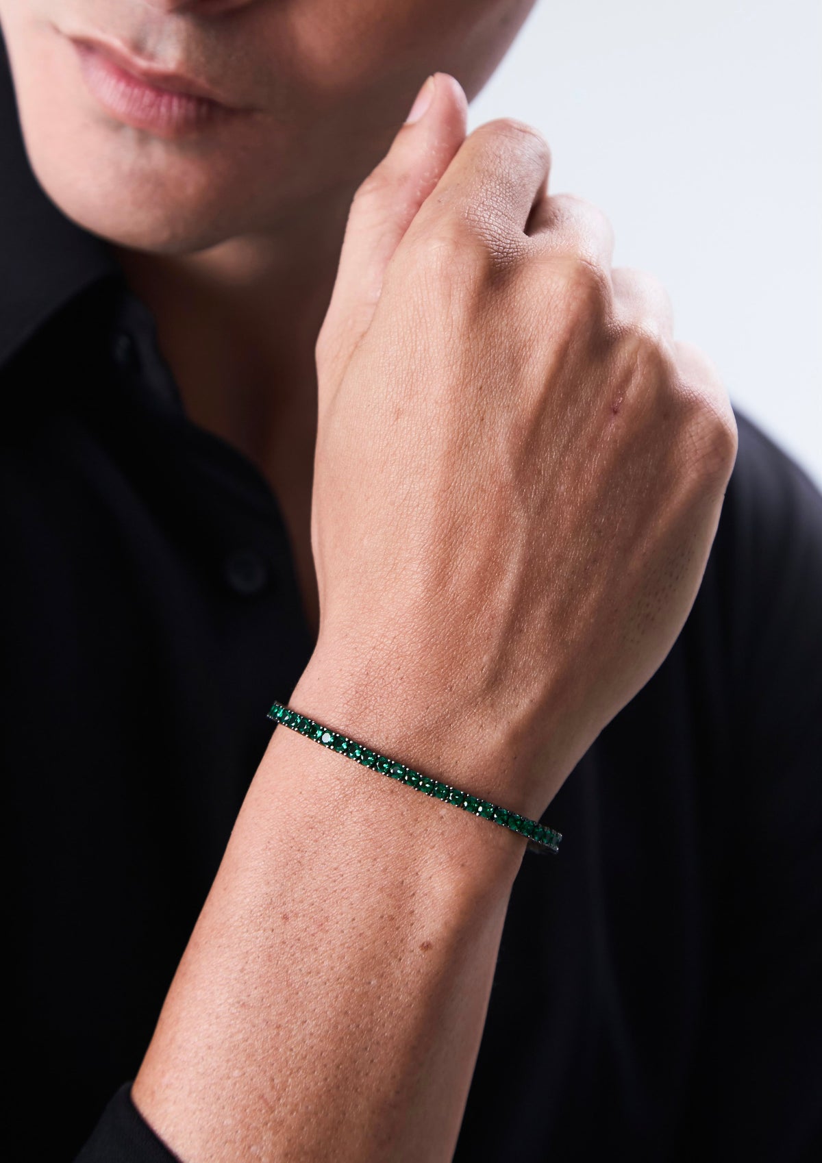 Tennis Bracelet Black Smeraldo