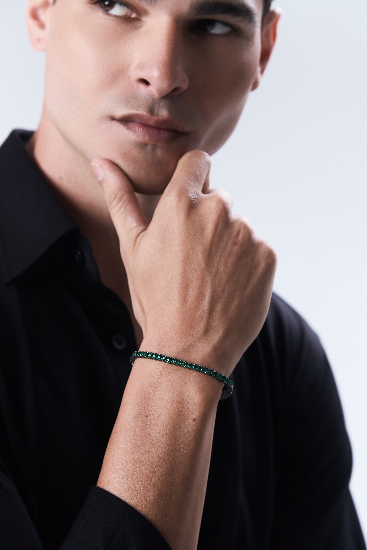 Tennis Bracelet Black Smeraldo