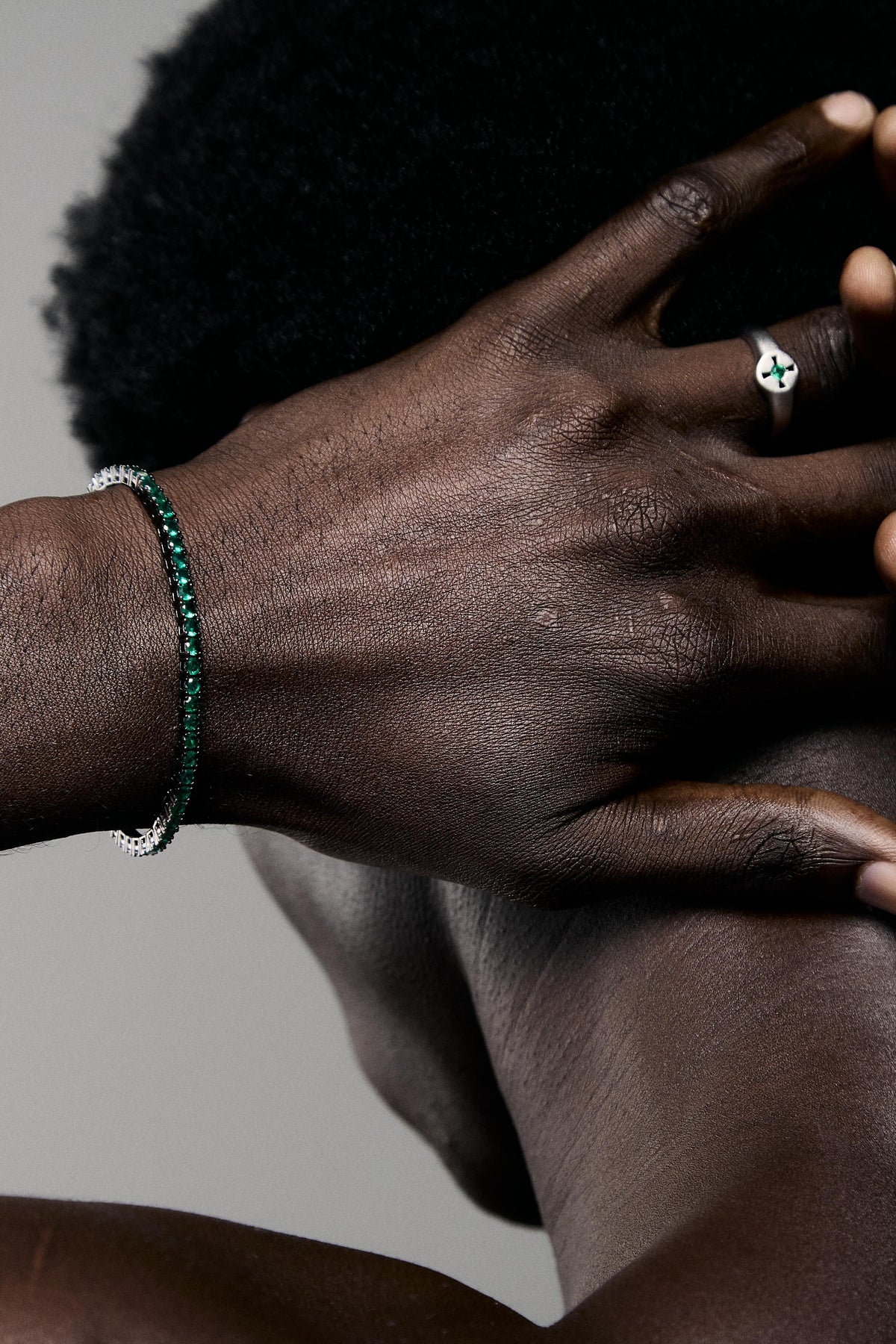 Tennis Bracelet Black Smeraldo